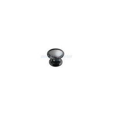 ISO9000 Mushroom Ring Black Nickel Cabinet Knobs And Handles For Furniture