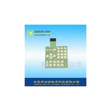 multiple push buttons membrane switch circuit