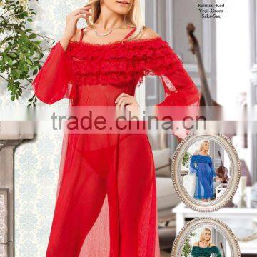 Sexy women long nightdress ladies babydoll Turkey lingerie