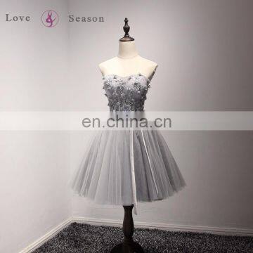 A17DL0008 Decorative Crochet Handmade Flowers Girls Beauty Set Corset Back Latest Evening Gowns