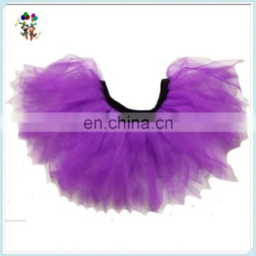 Cheap Chiffon Party Wear Tulle Purple Sexy Tutu Skirts HPC-3033