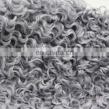 55x110cm super curly hairs Kalgan lamb fur skin plate premium A quality kougao sheep fur pelt plates