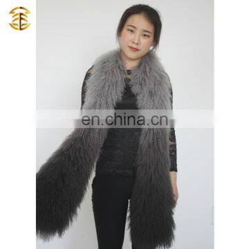 2015 New Fashion Ladies Winter Whole Skins Genuine Mongaolian Fur Scarf