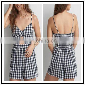 Unique Black&White Short Rompers for Women(Q1706101)