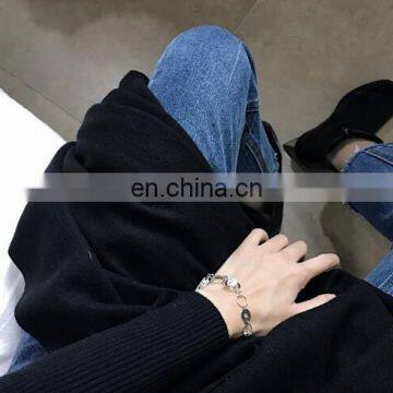 Temperament Design Bracelet Geometric Metal Marble Jewelry Female Simple Cold Wind Bracelet photo-3