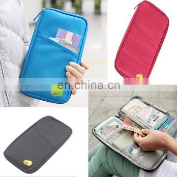 Custom Logo Women Men Travel Passport Wallet Organizer With RFID Blocking