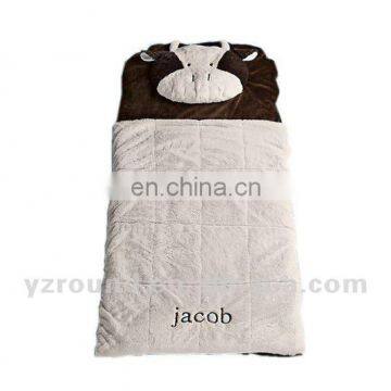 Plush soft animal sleeping bag