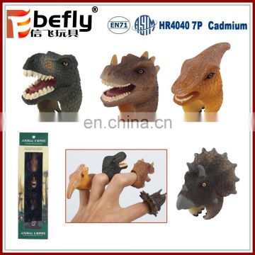 Hot sale mini ECO plastic dinosaur ring toy for kids