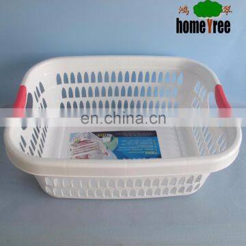 Various Size Good Quality Colored Handle Plastic Folding Laundry Basket