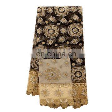 2016 Fashionable! African Lace Fabric High Quality African Tulle french Lace Fabric For Wedding Dress Free shipping! F16022506