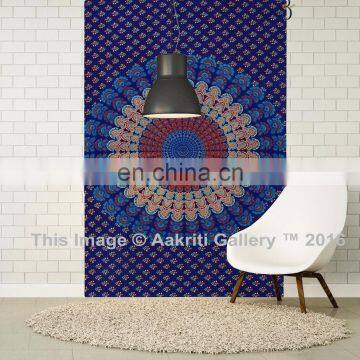 Indian Mor Tapestry Mandala Turquoise Color Design Bohemian Mandala Tapestry