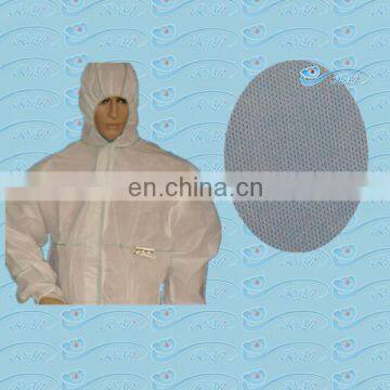 disposable waterproof white anti-static sms coverall