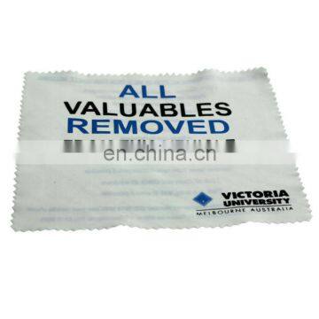 customised silk screen printing microfiber cleaning cloth