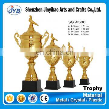 Fancy Quality Custom Logo Metal Golden Trophy Cup With Ears photo-4