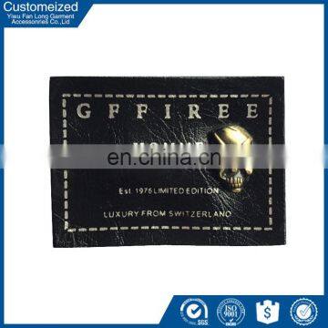 jeans leather embossing labels