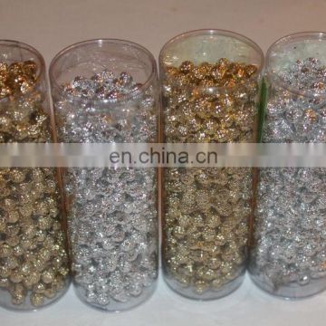 GOLD AND SILVER BEADED POPCORN GARLANDS