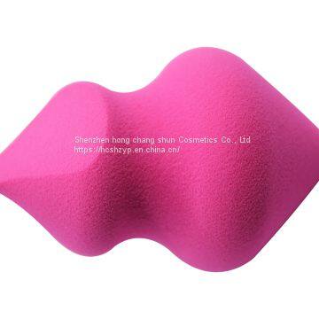 Top and Bottom Two Knife Cut PU Latex -free Powder Puff photo-2