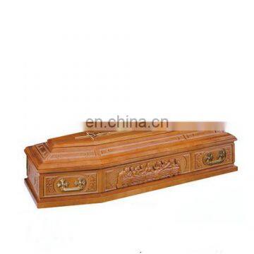 TD--E28 Wholesale selected solid oak wooden coffin for ash