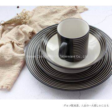 Western Style Porcelain Tableware Round Matt Dinner Sets Plates/Bowls photo-5