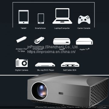 Enjoy become simple,2019 inProxima F30UP 1920X1080 portable ANDROID TV SMART projector for home theater