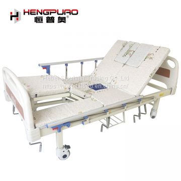 manual adjustable rotating medical supplies beds for disabled elderly