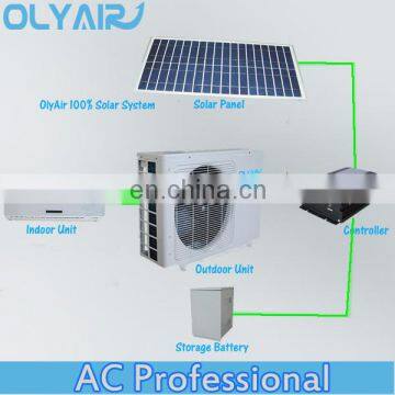 100% solar air conditioner Panasonic compressor 48V Solar Panel