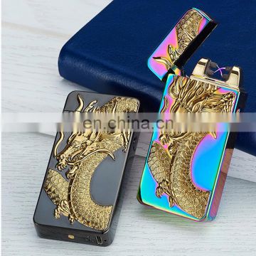 Three-dimensional embossed rechargeable USB cigarette lighter