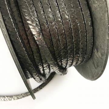 High Tensile Strength Steel Wire Reinforced Graphite Gland Packing For Globe Valve Sealing photo-5