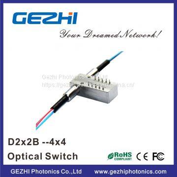 Dual 2x2 Multi Mode Mechanical 4x4 Fiberoptic Switch ( Latching Or Non Latching )