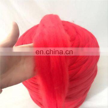 Super Chunky 70% Wool Blend 30% Acrylic Hand Knitting Yarn photo-5