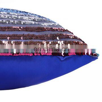 New Design Colorful Stripe Stripped Pattern Indoor Sequin Cushion/pillow/decorative Cushion Cover photo-5