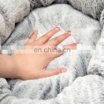 Plush Comfortable Cat Beds for Indoor Cats Washable Donut Cuddler Heated Pet Dog Bed Calming Pet Bed photo-6