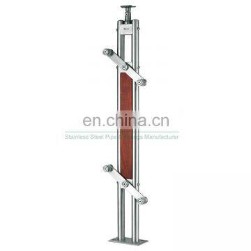 New Hot Glass Inox stainless steel 304 316 Balustrade Post staircase railing Factory China