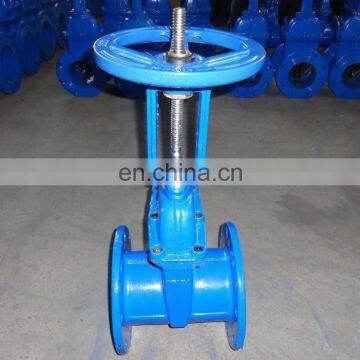 DIN F4 F5 Elastic Wedge Disc Flanged Soft Sealing Gate Valve For Gas