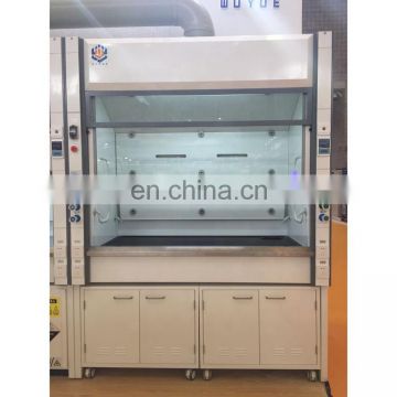 Desktop fume hood with fan with advanced exhaust fan controlling system