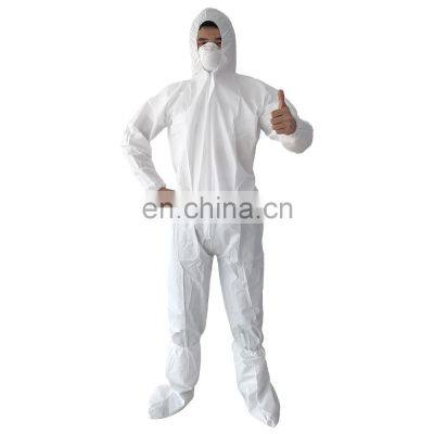 Type 5 6 PPE suite EN14126 disposable safety overalls