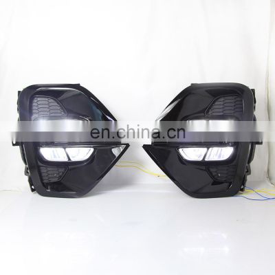 American version LED DRL Fog lamps Foglight Daytime Running Light drl Front Grille lamp for kia sportage 2019 with led fog lamp