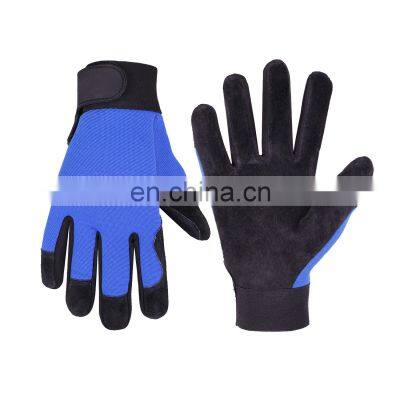 HANDLANDY Mechanical Work Gloves Pigskin Leather Work Gloves Auto Mechanic Gloves