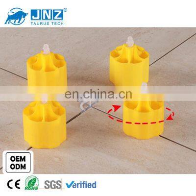 JNZ tile level reuseable plastic screw wedge spider doctor tile leveling system for wall tiles to monting