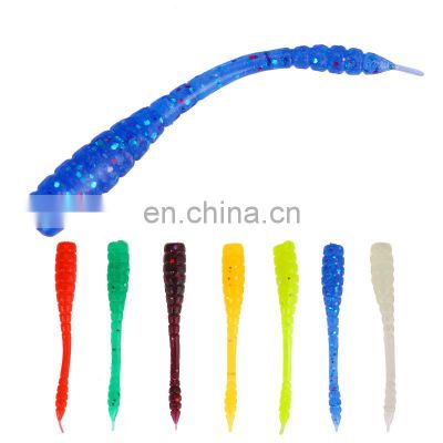 New design  4.5cm 0.4g worm bait 50pcs in a bag Soft lure