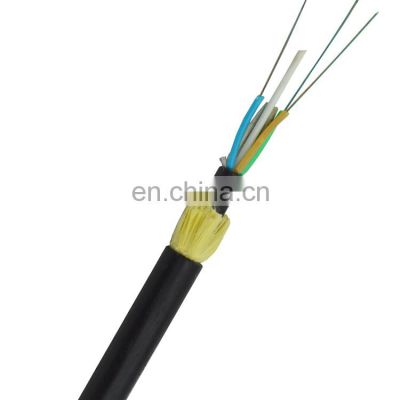 Hunan GL 100/120m span 4 6 8 12 24 48 72 96 hilos/core fiber optic cable DUCT signal armored fibra optica adss cable