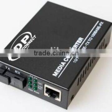 4 port 10/100/1000M SM BNC to Optical Fiber Media Converters