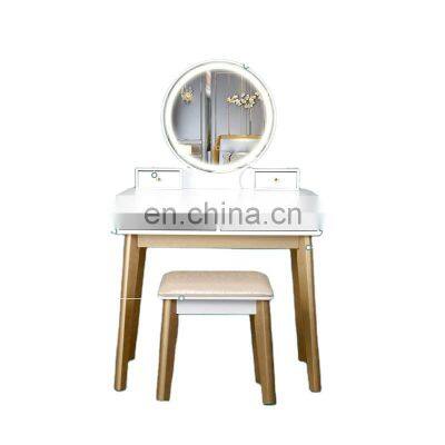 vanity table with LED light mirror makeup vanity dressing table cosmetic mirror desk makeup desk with mirror