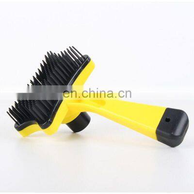 Best Plastic Self Cleaning Pet Dog Cat Grooming Slicker Brush photo-3