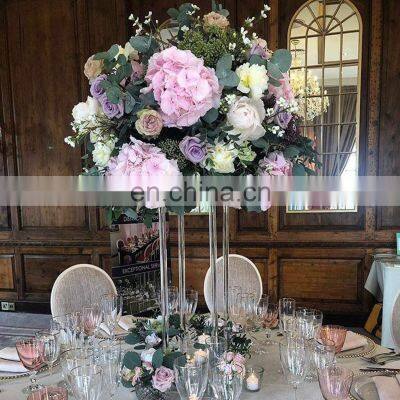 Acrylic Pedestal Cylinders For Wedding Party Event Decoration Flower Display Stand Clear Acrylic Plinth Pillar photo-4