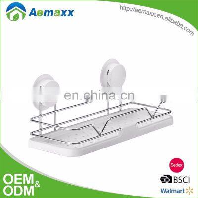 New Arrival Wall Mounted Suction Cup Bathroom Storage Rack photo-2