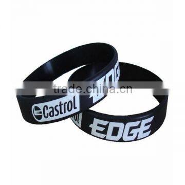 Hot sale custom silicone wristband with debossed logo