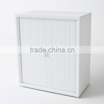 Luoyang Factory White Small Tambour Door Cupboard / Cabinet in Steel