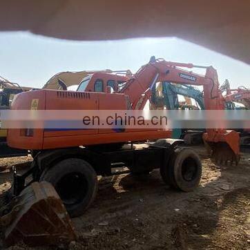 Second hand wheel excavator doosan dh150-7 , Doosan wheel digger dh150 dh210 , Doosan excavators