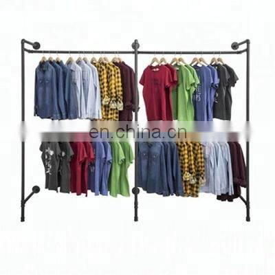 Vintage Garment Rack Pipeline Industrial Pipe Display Clothing Rack photo-2